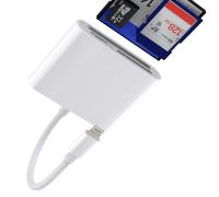 Lettore di schede SD Lightning per iPhone 14 13 12 Pro Max per scheda di memoria MicroSD per Apple Compact Flash CF fotocamera digitale TF connettore per iPad accessori Memory Stick trasferimento file