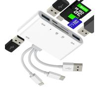 Lettore di schede SD per iPhone 17 16 15 14 13 Pro Max Adattatore USB C Lightning a Micro SD Cle Memoria OTG 3.0 Flash Photo per Apple iPad Compact Accessorio Dispositivo Disco Esterno Caricabatterie