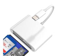 Lettore di schede SD USB C, adattatore MicroSD per iPhone 17 16 15 Pro Max CompactFlash CF memoria compatibile con Samsung per Apple iPad lettore di schede esterno OTG porta trasferimento dati