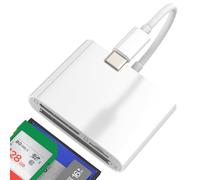 Lettore di schede SD USB C adattatore per iPhone 17 16 15 Pro MAX per iPad per Apple compatibile con Samsung S26 Micro SD TF CF Compact Flash foto memoria esterna mobile Android elettronico Mac
