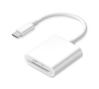 Lettore di schede SD USB C, lettore di schede di tipo C con doppio slot lettore di schede di memoria Trail Camera Viewer USB C a SD Card OTG adattatore per iPhone 15 16/iPad/MacBook/Mac e altri