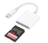 Lettore di schede SD USB C per iPhone 17/16/15, lettore di schede di memoria AIDOUBARA e adattatore per fotocamera digitale, compatibile con iPad, Mac, MacBook Pro/Air, Kodak Pixpro e altri