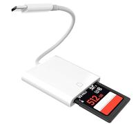 Lettore di schede SD USB C, USB-C tipo C, lettore di schede di memoria per SD SDXC SDHC compatibile con iPhone 15, Samsung Galaxy, MacBook, iPad Pro, fotocamera selvaggia