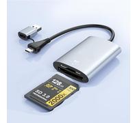 Lettore di schede TF per iPhone iPad, adattatore per schede Micro SD Lightning MS Memory Cards Camera Reader Compatibile con iPhone 14/3/12/11/X/8 Plus/8/7 Plus/7/6s Plus/6s/iPad Mini/Air