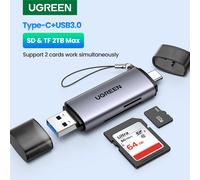 Lettore di schede UGREEN lettore di schede USB 3.0 e da tipo C a SD Micro SD TF per accessori per Laptop per PC lettore di schede SD Cardreader di memoria intelligente