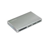 Lettore di schede USB 3.2 (Gen1) 5 in 1 per SD/SDHC/SDXC, microSD, MS, CF e M2 in alluminio