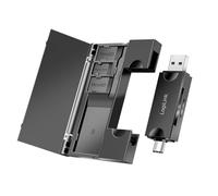 Lettore di Memorie USB 3.2 Gen1 2 in 1 con Custodia Card