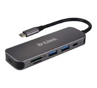 D-link Dub-2325 5 In 1 Usb C Hub Argento