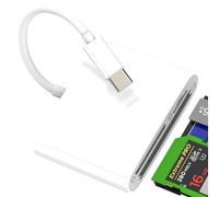 Lettore di schede USB C, adattatore SD CF Card Reader scheda per iPhone 17 16 15 Pro Max compatibile con Samsung Micro SD lettore di schede TF fotocamera porte per iPad PC cavo schede di memoria per