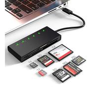 Lettore di schede USB C, lettore di schede multiplo SD/TF/CF/XD/MS Type-C 5Gps ad alta velocità XD per scheda SD TF CF MS, adattatore Sony Memory Stick Pro Duo Leggi contemporaneamente 5 schede