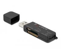 Lettore di schede USB DeLOCK SuperSpeed per schede di memoria SD / Micro SD / MS - Nouvo