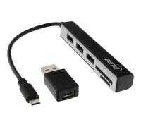 Lettore di schede USB OTG triplo hub USB 2.0 - per SDXC-microSD - con adattatore NEW