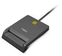 NOX Citizen Electronic Card Reader -NXLITECARDID- Compatibile con Cartão de Cidadão (Portogallo) e DNI Electrónico (Spagna). Connessione USB 2.0, Dimensioni 65x85x18mm, Colore Nero