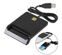 Lettore di smart card singolo per bancomat, carta d'identità CAC, carta di credito/debito, compatibile con Windows, Mac, Linux, XFB