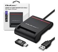 Lettore di tessere identificative con chip intelligente Qoltec SCR-0642