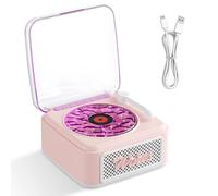 Lettore di vinili The Waves, The Waves - Lettore di Dischi in Vinile Vintage Bluetooth 2024, G Giradischi in Vinile Bluetooth Waves, Altoparlante Bluetooth con Luce RGB, 360°Suono Stereo (Rose)