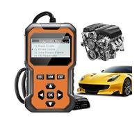 Lettore diagnostico per veicoli - Rilevatore di codice OBD2 12 x 7 cm, analizzatore motore multilingue con lettura dei guasti, freeze frame, test dei sensori | Strumento per auto e camion per
