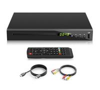 Lettore DVD Blu-ray per TV, Lettore Blu-Ray HD Compatibile con Dischi Blu-Ray Regione 2, Lettore DVD 1080P per Tutte le Regioni per TV Intelligente, con Ingresso USB/Uscita Coassiale AV HDMI