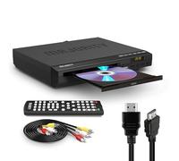 Lettore DVD HDMI 1080P per TV e Smart TV | Player Multizona Region Free con USB, RCA, CD, MP3, JPEG, AVI, VOB | Con Telecomando e Cavo HDMI Incluso | Majority