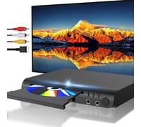 Lettore DVD HDMI per TV, lettori DVD per tutte le regioni con porte karaoke e ingresso USB, compatibilità PAL/NTSC, lettore CD domestico con cavi HDMI e RCA/AV