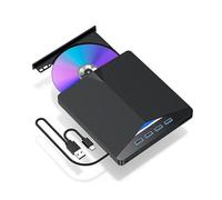 Lettore DVD, Lettore di masterizzatore CD DVD esterno 7 in 1 ad alta velocità USB 3.0 e DVD/CD ROM tipo C portatile