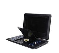 Lettore DVD, Lettore DVD portatile Lettore DVD CD HD ricaricabile rotante con schermo a LED for supporto for viaggi in auto Funzione radio FM(Dark blue)