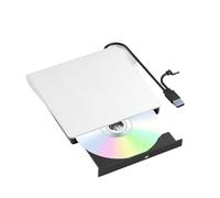 Lettore DVD, Lettore masterizzatore lettore CD DVD BD USB 3.0 portatile 3D BD-RW esterno Blu-ray(WHITE)