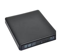 Lettore DVD, Masterizzatore Blu-Ray USB 3.0 DVD ottico esterno Lettori 3D Lettore di scrittura per Smart TV e camper(Noir,Playback)