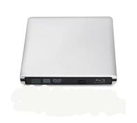 Lettore DVD, Masterizzatore Blu-Ray USB 3.0 DVD ottico esterno Lettori 3D Lettore di scrittura per Smart TV e camper(Silver,4K playback)