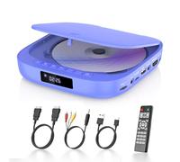 Lettore DVD Mini Desobry, Lettore DVD per TV 1080P, Lettore DVD senza regione con HDMI, incluso cavo HDMI/RCA e telecomando, Lettore CD/DVD che supporta l'ingresso USB/TF, Memoria di interruzione