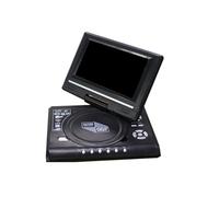 Lettore DVD, Mini lettore DVD Disco CD multimediale da 7,8 pollici Schermo con rotazione di 270 gradi con telecomando da viaggio