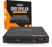 Lettore DVD nero con HDMI, cavo AV e telecomando - lettore multimediale Full HD 1080p, lettore multi-formato per DVD, CD, MP3 e MPEG4 - dispositivo USB plug & play - lettore DVD e CD portatile