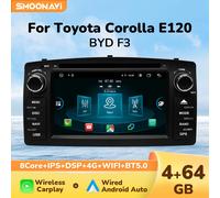 Lettore DVD per auto Android Wireless Carplay 2 Din per Toyota Corolla E120 BYD F3 Navigazione GPS Multimedia DSP RDS Radio Wifi 4Core 2GB 16GB