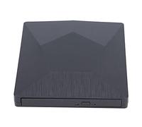 Lettore DVD per laptop, lettura e masterizzazione di unità DVD esterne Plug and Play con dati per l'ufficio per i giovani a casa(Nero)