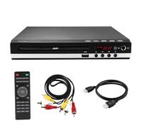 Lettore DVD per l'intrattenimento domestico, tutti i cavi HDMI e RCA senza restrizioni regionali, upscaling 1080P, design compatto, lettore