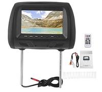 Lettore DVD per poggiatesta per auto, Lettore video per poggiatesta per auto HD da 7 pollici con supporto per poggiatesta e Bluetooth, Monitor per poggiatesta per auto multifunzione per video, giochi