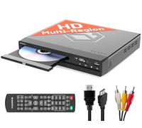 Lettore DVD per TV HDMI | DVD Player con Riproduzione di Dischi Multi Regione | Lettori per TV 1080 HD con Connettività HDMI RCA e AV | Riproduzione USBMP3 | Oakcastle DVD100