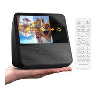 Lettore DVD portatile, Batteria 4000mAh (autonomia superiore a 6 ore), Bluetooth/USB/AV/AUX/Ripresa di Riproduzione, Luminosità Regolabile, Senza Restrizioni di Regione per TV, Viaggi Lunghi