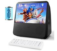 Lettore DVD Portatile Bluetooth, 4000mAh Ricaricabile Lettore DVD Region Free per Auto con altoparlanti Integrati Doppi, Compatibile CD/Bluetooth/USB/RCA/Jack Cuffie, Lettore CD Bambini con Funzi