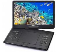Lettore DVD portatile da 14 pollici con telecomando, alta risoluzione, batteria ricaricabile, schermo di grandi dimensioni, lettore DVD