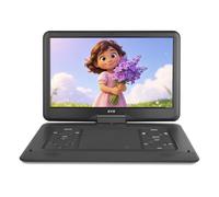 Lettore DVD portatile da 17,5 pollici per bambini, grande schermo HD da 15,6", batteria ricaricabile per 5 ore, supporto USB/scheda SD/sincronizzazione TV e più formati di dischi, altoparlante alto