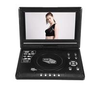 Lettore DVD portatile da 9,8 pollici con mini TV HD, batteria ricaricabile integrata, supporto per scheda
