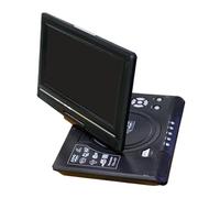 Lettore DVD Portatile Da 9,8 Pollici For Auto, Casa, VCD, CD, TV, Giochi, USB, Schermo Girevole A 270°, Telecomando, Lettore Multimediale, Funzione FM