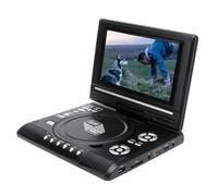 Lettore DVD Portatile Da 9,8 Pollici, Schermo Ruotabile A 270°, Con Batteria Ricaricabile Da 5 Ore, Alimentato Dalla Rete Elettrica O Dall'auto, Senza Regione, Telecomando