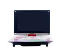 Lettore DVD portatile, Lettore DVD domestico portatile multifunzionale a formato completo Supporto TV Porta USB Riproduzione scheda SD e schermo girevole HD Touch