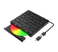 Lettore DVD portatile, Lettore DVD esterno USB 3.0 Type-c Cd Dvd Draagbare Schijfstation Cd-branderlezer for laptop Desktop-pc alta risoluzione