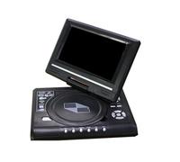 Lettore DVD Portatile, Lettore DVD portatile da viaggio video HD con schermo rotazione di 270 gradi telecomando