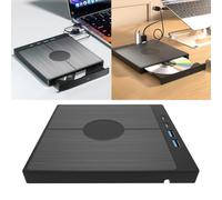 Lettore DVD, Unità CD/DVD esterna 7 in 1 Lettore DVD USB 3.0 con 2 porte USB/Tipo C