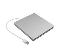 Lettore DVD, Unità DVD esterna USB 2.0 portatile CD +/-RW, masterizzatore for laptop(Silver)