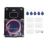 Lettore e registratore di carte per RFID e NFC, decrittatore e decoder di carte con supporto per tutte le bande di ID IC, interfaccia USB Type-C per sistemi di controllo accessi e (Portachiavi UID da